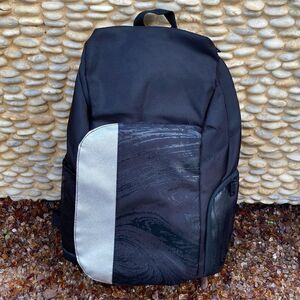 NWOT Boutique Black & Silver Backpack. Back to School Travel Vacation Laptop